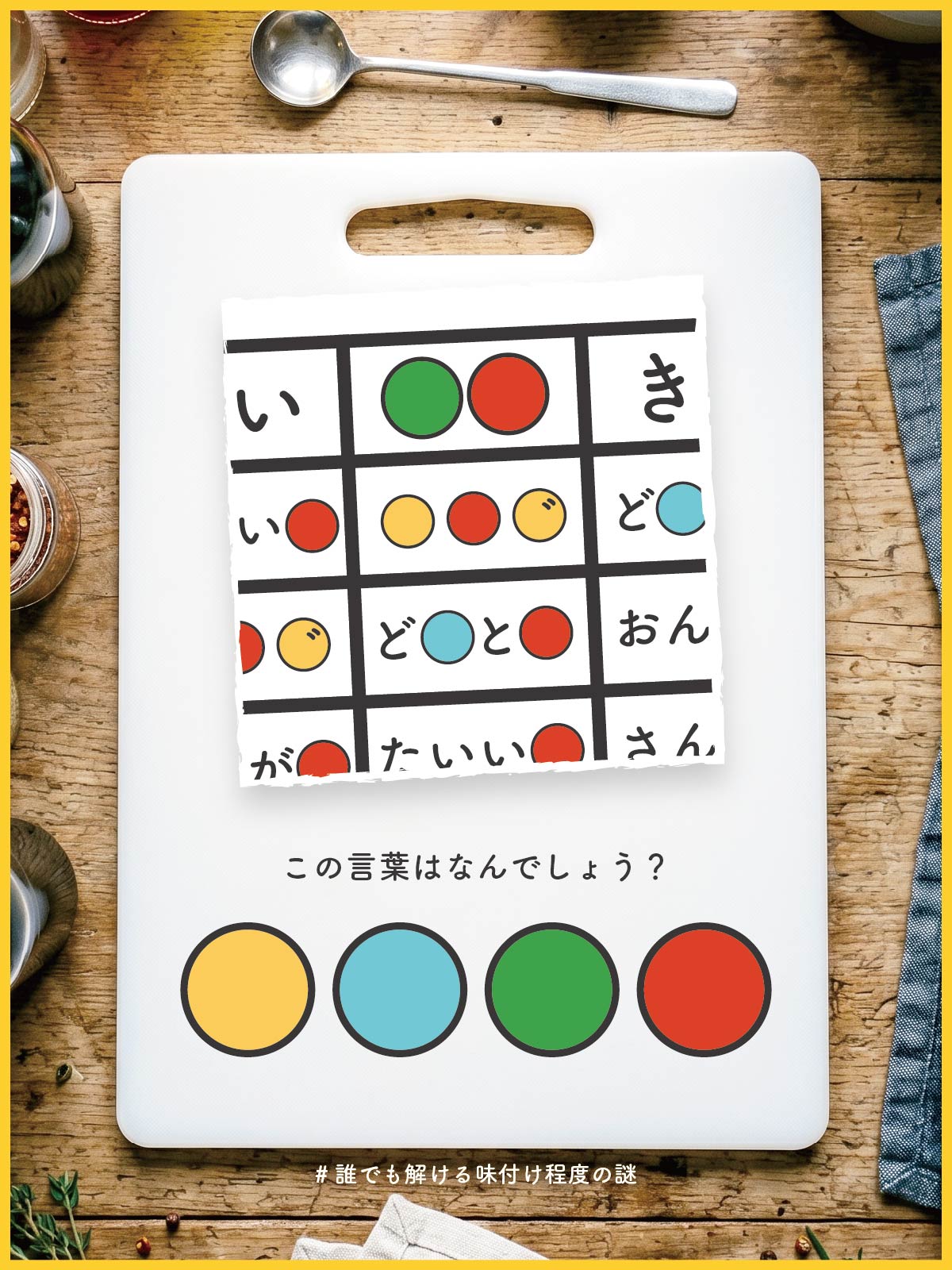 『 区分け 』の問題画像